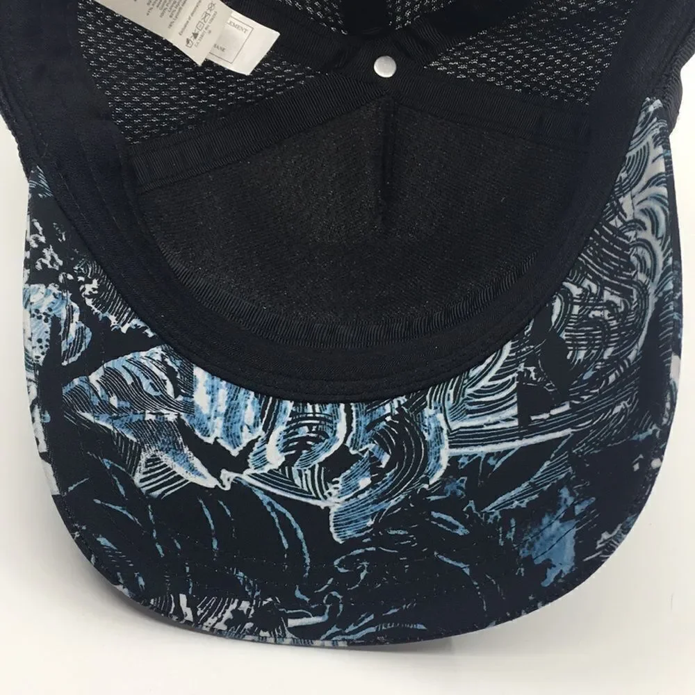 Lululemon Dash and Splash Cap II Baseball Cap with backstrap blue swirl OS